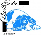 Aufkleber Beagle 9