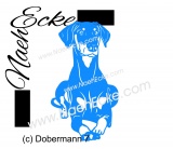 Aufkleber Dobermann 7