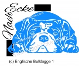 Aufkleber Englische Bulldogge 1