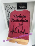 Aufkleber Hase mit Herzschlag