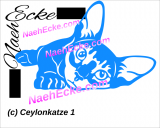 Sticker Ceylon-Cat