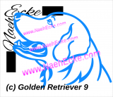 Aufkleber Golden Retriever 09