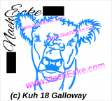 Aufkleber Kuh 18 Galloway