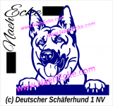 Aufkleber Schäferhund 01