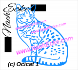 Aufkleber Ocicat 1