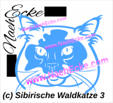 Aufkleber Sibirische Waldkatze 3