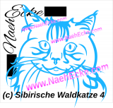 Aufkleber Sibirische Waldkatze 4