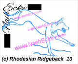 Aufkleber Rhodesian Ridgeback 10