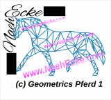 Aufkleber Geometrics Pferd 1 (Trab)