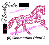 Aufkleber Geometrics Pferd 2 (Galopp)