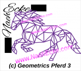 Aufkleber Geometrics Pferd 3 (Galopp) / Friese