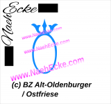 Aufkleber Brandzeichen Alt-Oldenburger  / Ostfriese