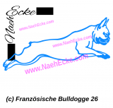 Aufkleber Französische Bulldogge 26