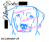Aufkleber Labrador 14
