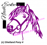 Aufkleber Shetland Pony 4