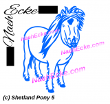 Aufkleber Shetland Pony 5