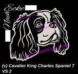 Aufkleber Cavalier King Charles Spaniel 7