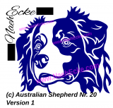 Aufkleber Australian Shepherd Nr. 20