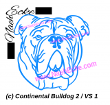 Aufkleber Continental Bulldog 2