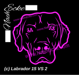 Aufkleber Labrador 15