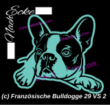 Aufkleber Französische Bulldogge 29