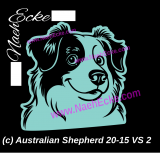 Aufkleber Australian Shepherd Nr. 20-15