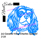 Aufkleber Cavalier King Charles Spaniel 2-15