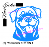 Aufkleber Rottweiler 08-15