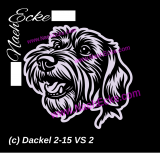 Aufkleber Dackel 02-15
