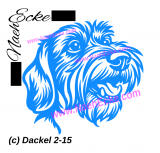 Aufkleber Dackel 02-15