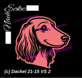 Aufkleber Dackel 21-15