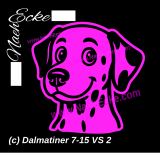 Aufkleber Dalmatiner 7-15