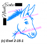 Aufkleber Esel 2-15