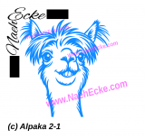 Aufkleber Alpaka 2-15