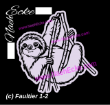 Aufkleber Faultier 1-15