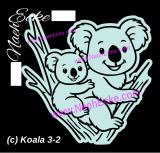 Aufkleber Koala 3-15