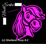Aufkleber Shetland Pony 8-15