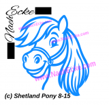 Aufkleber Shetland Pony 8-15