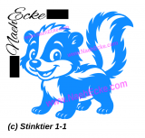 Aufkleber Stinktier 1-15