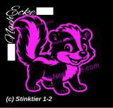 Aufkleber Stinktier 1-15