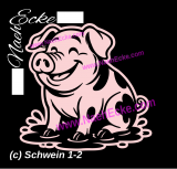 Aufkleber Schwein 2-15