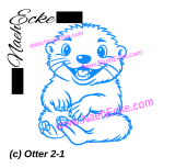 Aufkleber Otter 2-15