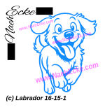 Aufkleber Labrador 16-15