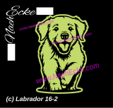 Aufkleber Labrador 16-1