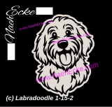 Aufkleber Labradoodle 1-15
