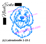 Aufkleber Labradoodle 1-15