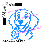 Aufkleber Dackel 24-15