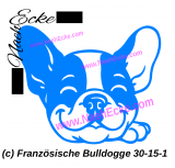 Aufkleber Französische Bulldogge 30-15