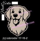 Aufkleber Labrador 17-15