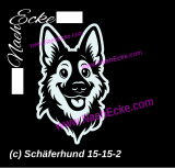 Aufkleber Schäferhund 15-15